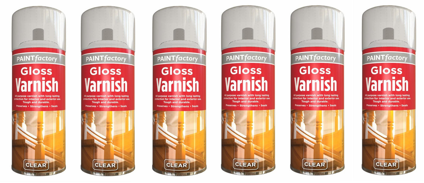 ALL PURNEW POS CLEAR GLOSS VARNISH SPRAY CAN INTERIOR EXTERIOR AEROSOL SPRAY VARNISH