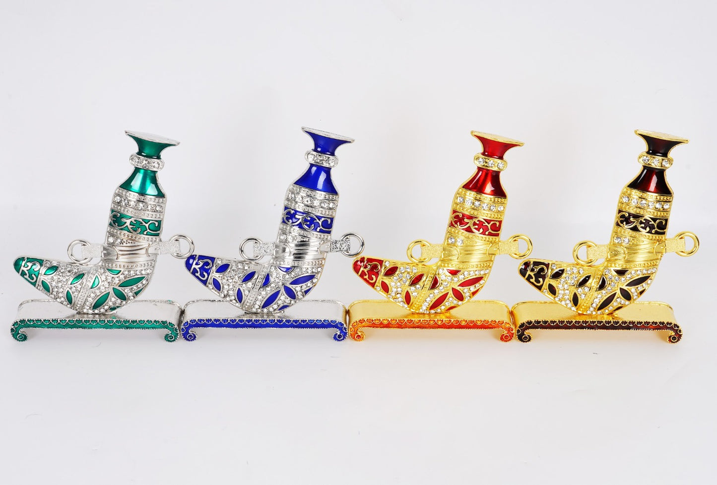 Omani Khanjar Metal Dagger Fridge Magnet Exquisite Gift from Oman Multi Colors