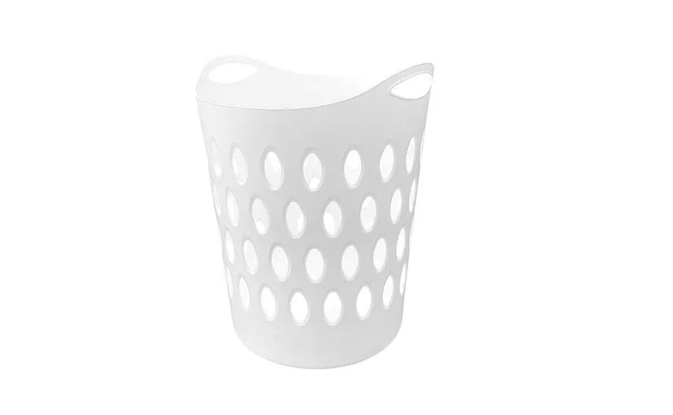 New 50L Large Flexible Laundry Basket Home Clothes Washing Tall Plastic Hamper Bin