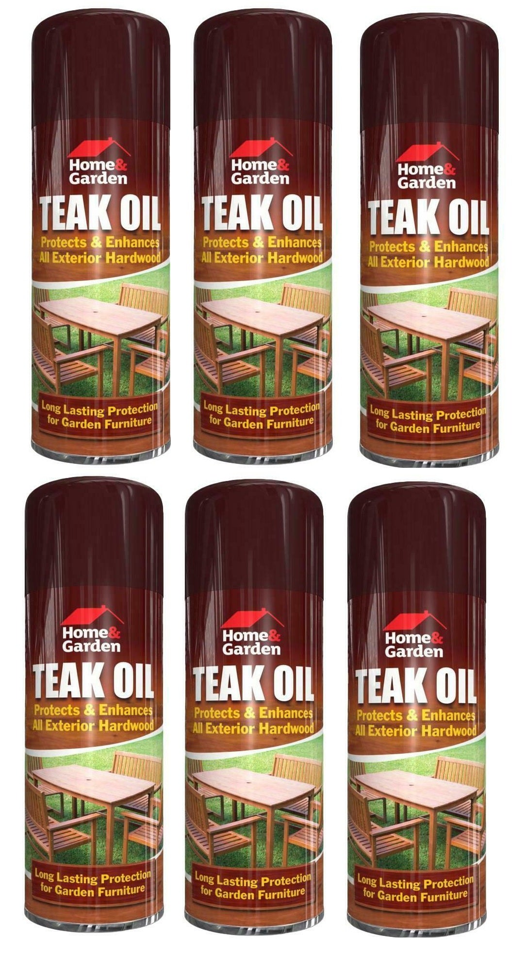 New Teak Oil Spray 400ml Home & Garden Furniture Hardwood Decking Protection Care UK
