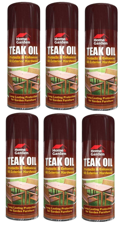 New Teak Oil Spray 400ml Home & Garden Furniture Hardwood Decking Protection Care UK