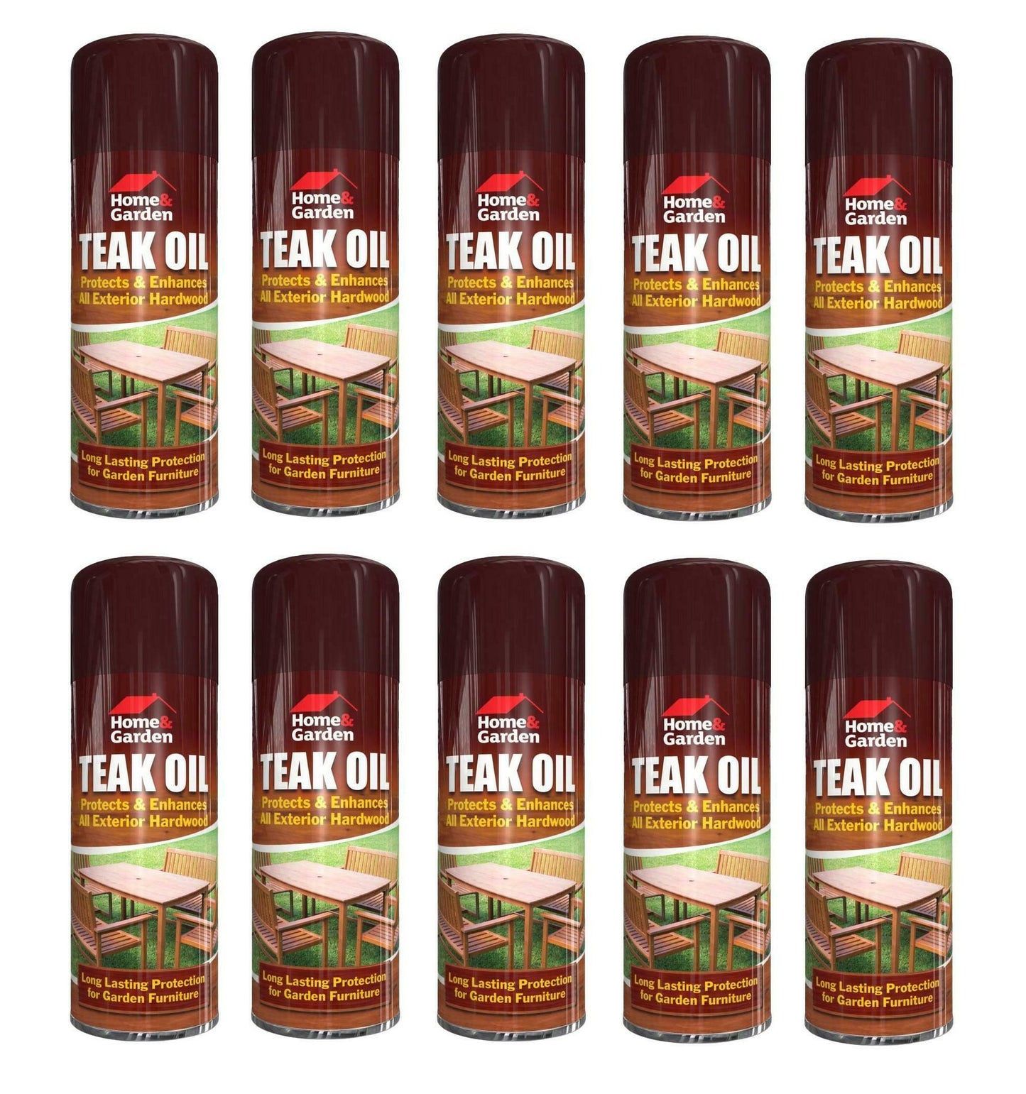 New Teak Oil Spray 400ml Home & Garden Furniture Hardwood Decking Protection Care UK
