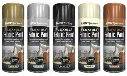 New Fabric Spray Paint Leather Vinyl Textile Clothes Flexible Fast Drying 200ML