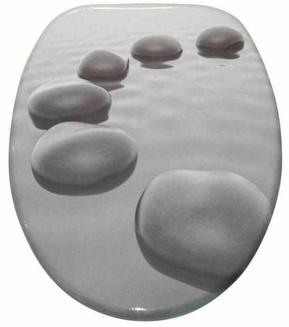 MDF Soft Slow Close Toilet Seat Novelty Design Stainless Steel Hinges Loo Seats