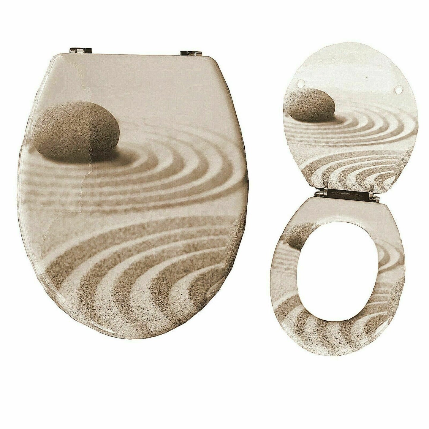 MDF Soft Slow Close Toilet Seat Novelty Design Stainless Steel Hinges Loo Seats